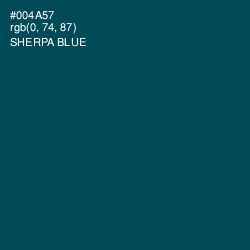#004A57 - Sherpa Blue Color Image